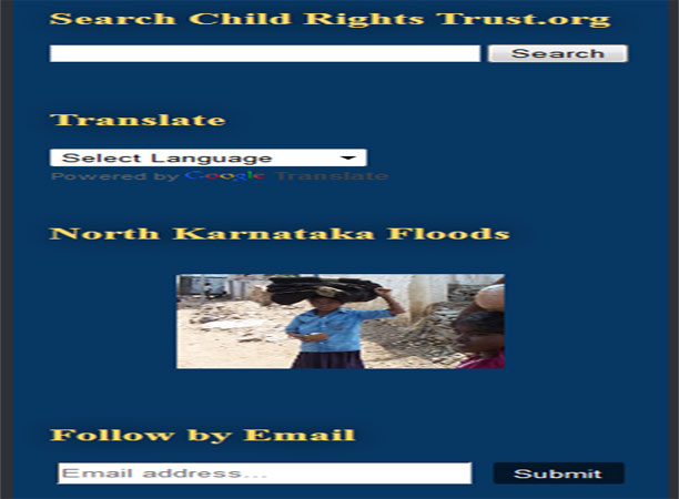 Child Rights Trust Website/Blog